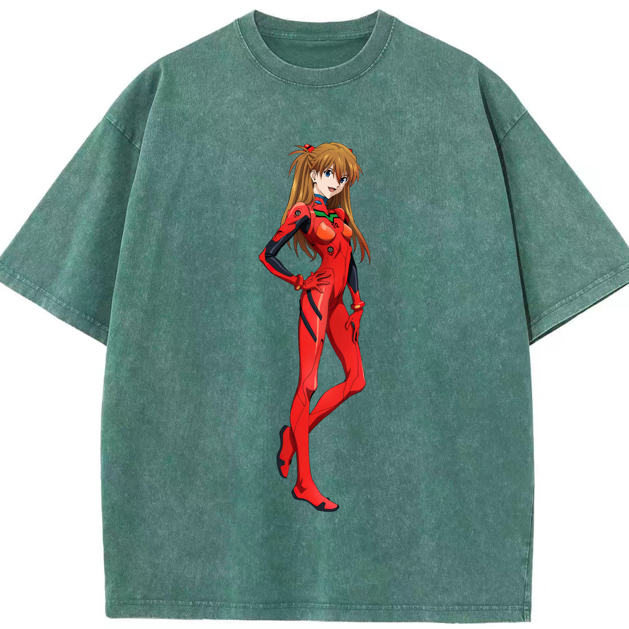 （画像用） EVA 新世紀エヴァンゲリオン 綿100% ヴィンテージ風 半袖Tシャツ（フロントプリント）